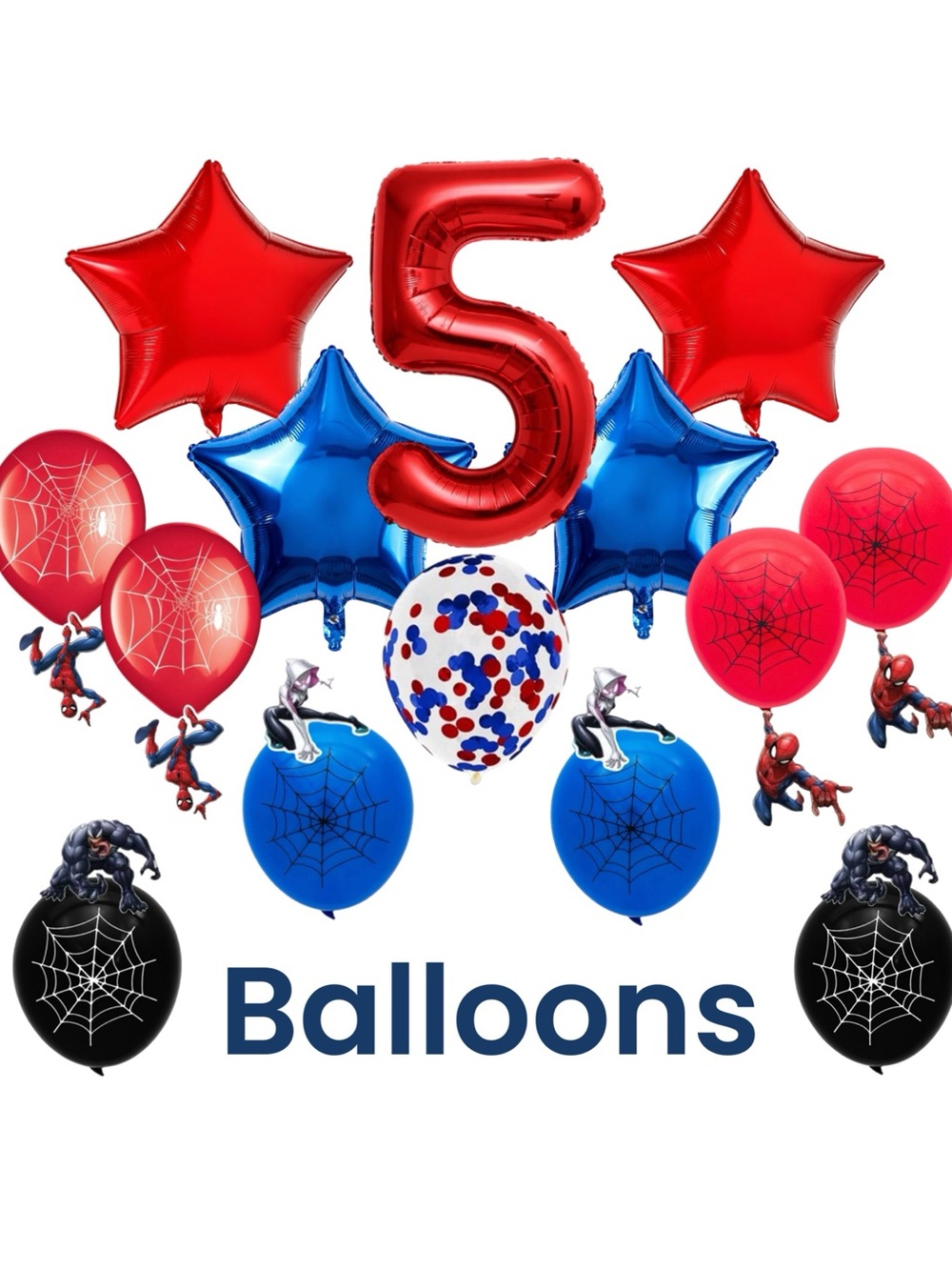 Spider-Man Theme Balloons